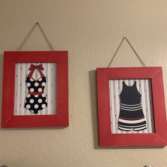 Cracker Barrel Other - 🔷OLD FASHION BOY AND GIRL SWIMSUIT WOOD PICTURE 🔷